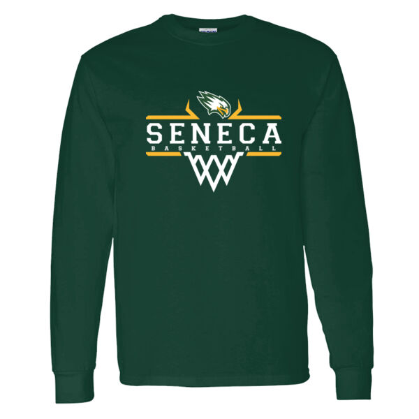Seneca Valley High School Boys Basketball Heavy Cotton 100% Cotton Long Sleeve T Shirt Thumbnail